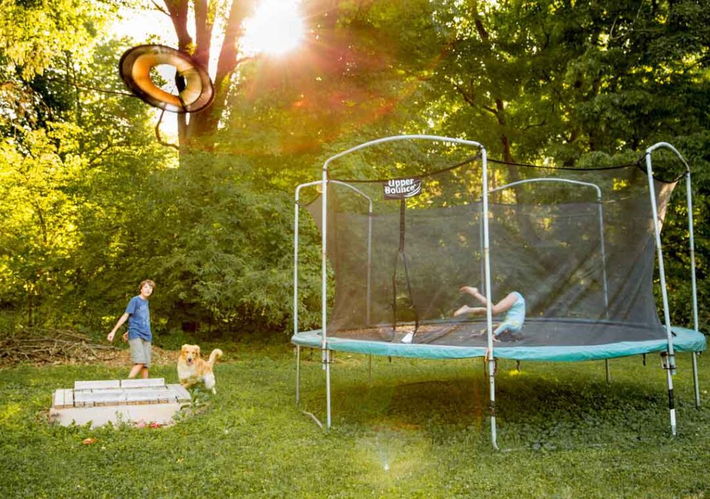 lower your homeowners insurance rates by removing trampolines